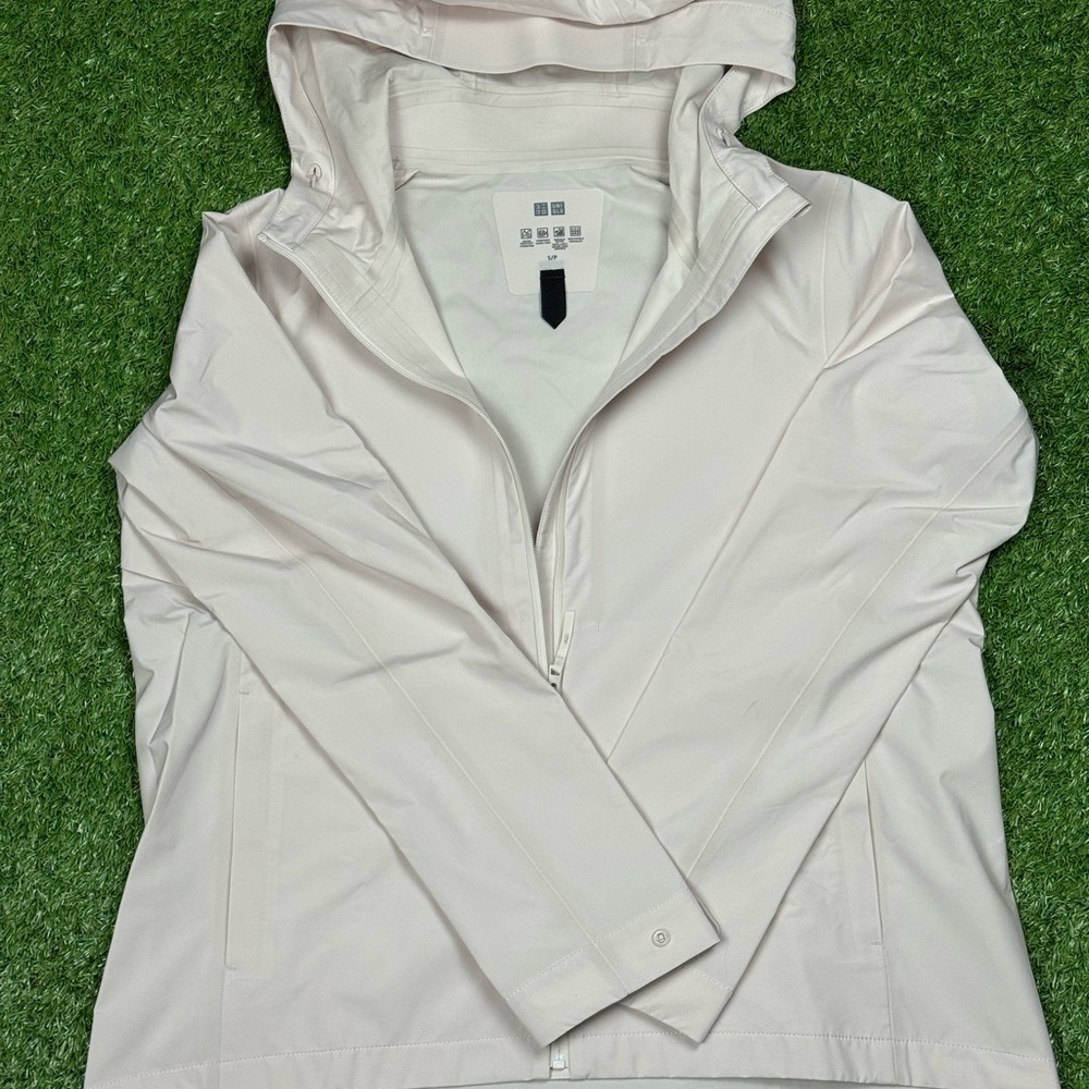 Uniqlo Pale Pink Hooded Utility Jacket